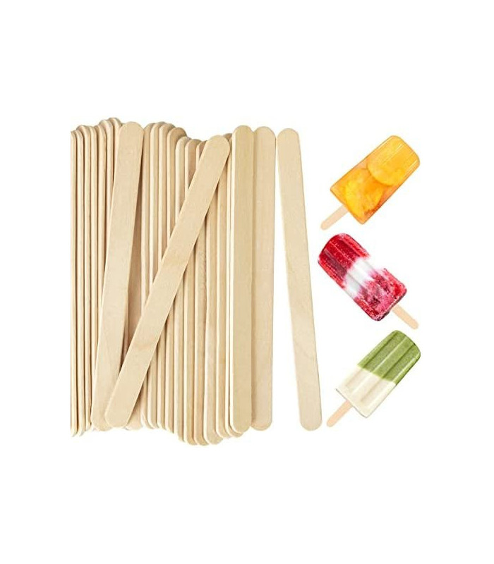 Palito para helados 50pc color natural