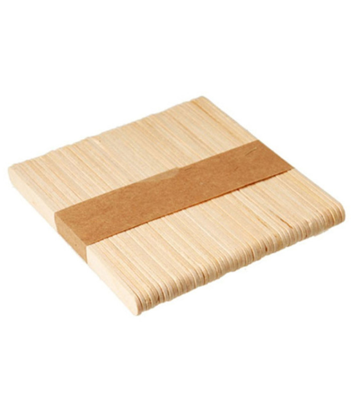 Palito para helados 50pc color natural