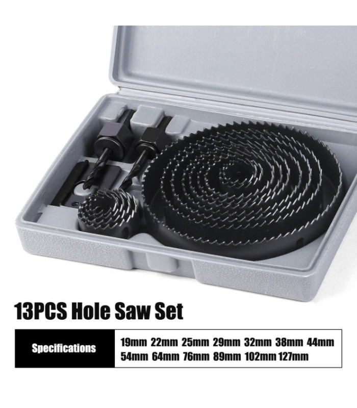 Juego de mecha copa para madera 15-123mm 16pc