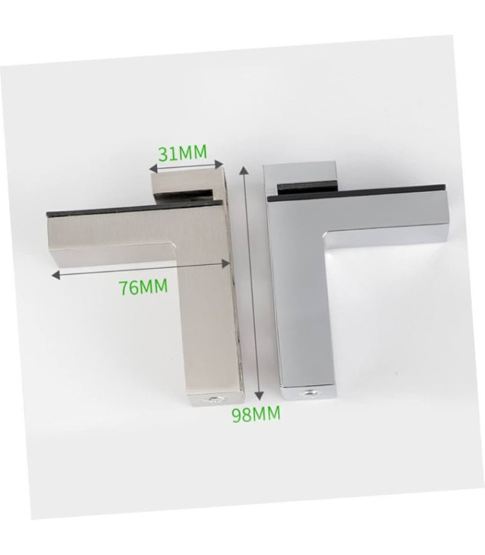 Soporte angulo para vidrio