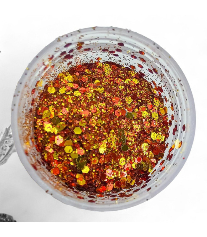 Glitter mix gama dorada 4pc