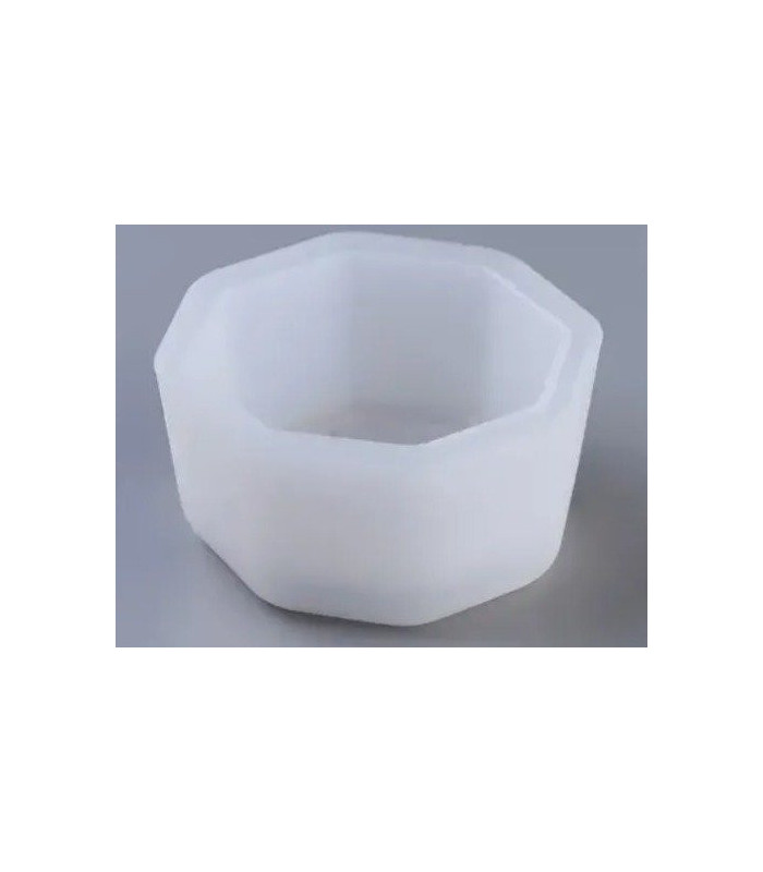 Molde de silicona pote octagonal 44x46.5mm