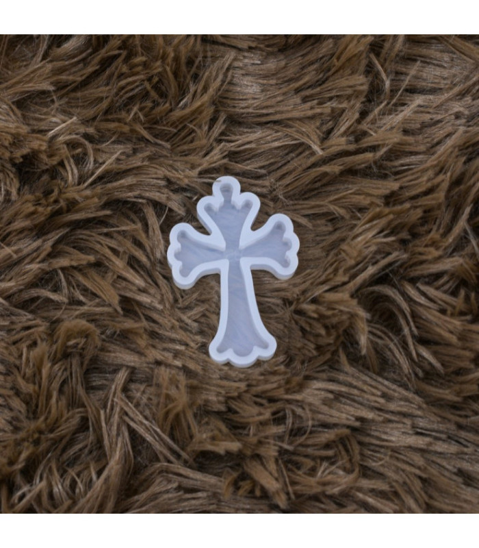 Molde de silicona cruz con bordes 5x3.5cm