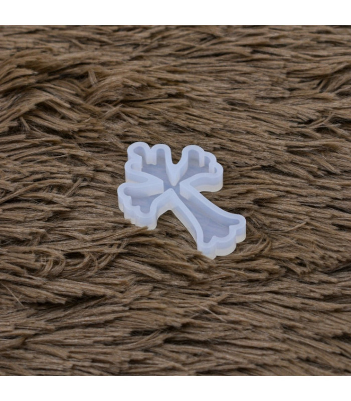 Molde de silicona cruz con bordes 5x3.5cm