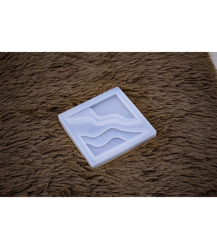 Molde de silicona cuadrado con diseño 9.5cm