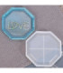 Molde de silicona posavasos octagonal 12x11.1cm