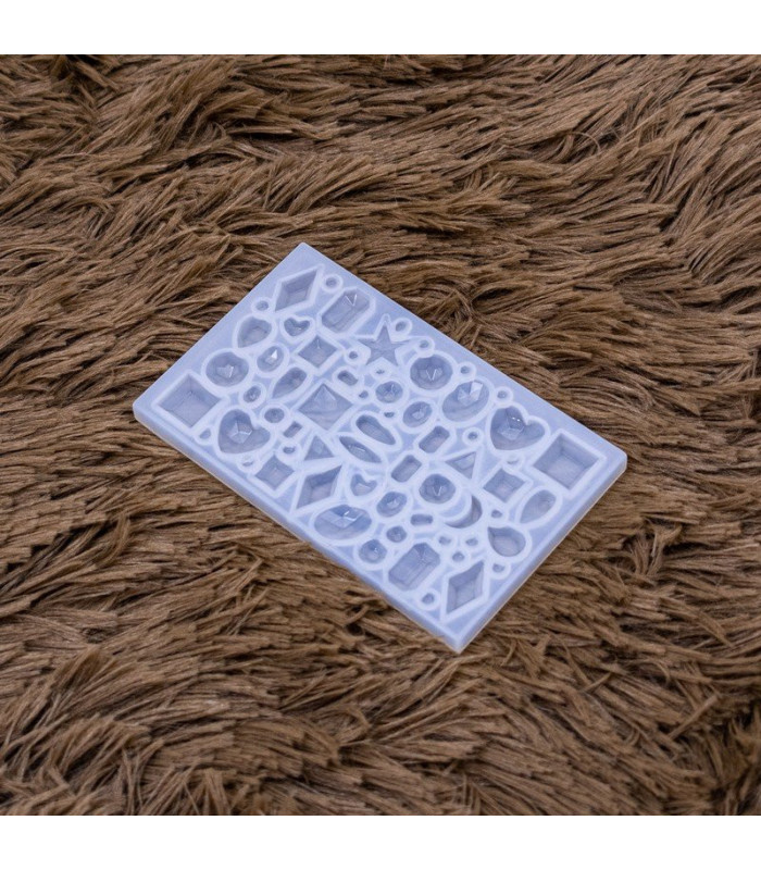 Molde de silicona gemas variadas 105x65x0.7mm