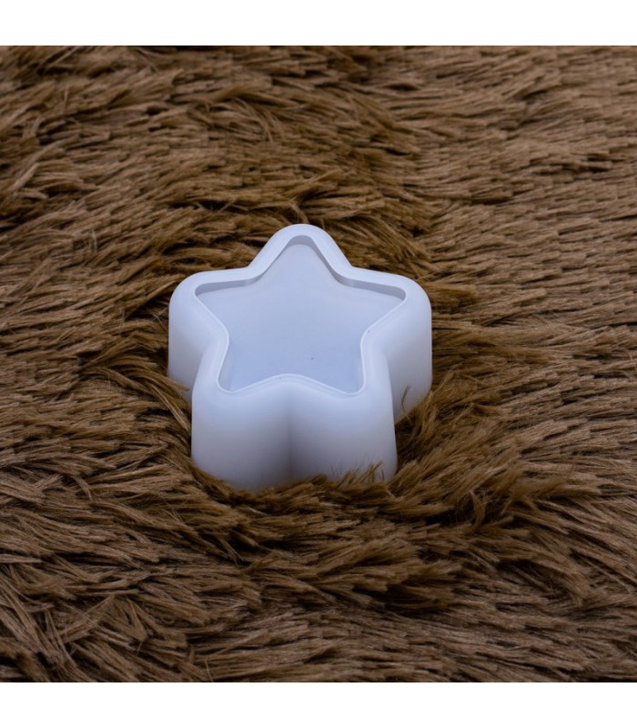 Molde de silicona pote estrella 60x35mm