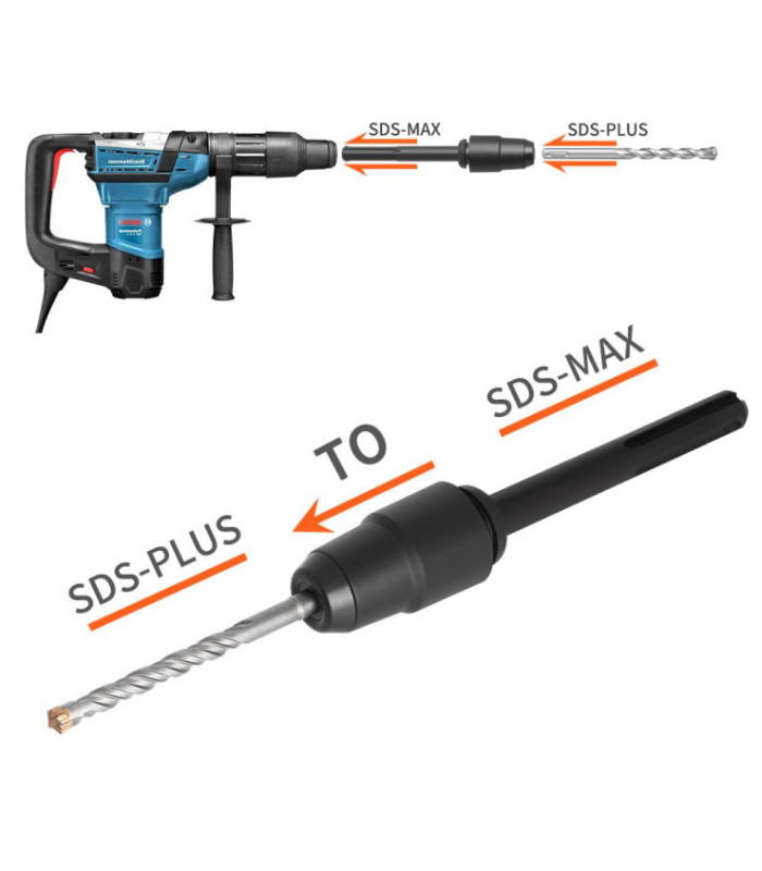 Mandril adaptador sdsmax a sdsplus