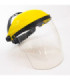 Careta pvc con protector transparente