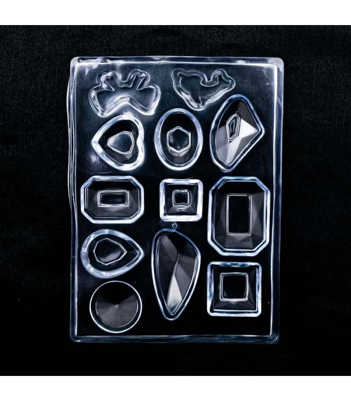 Molde de silicona dijes brillosos