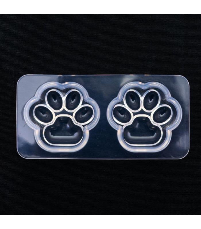 Molde de silicona palma de gato con brillo 76x37x1