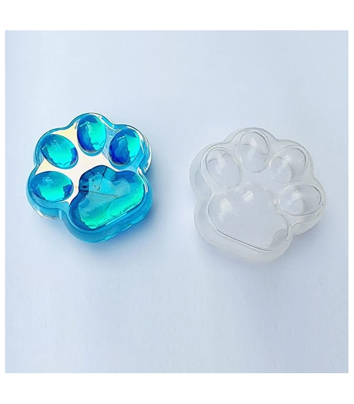 Molde de silicona palma de gato con brillo 54x48x2