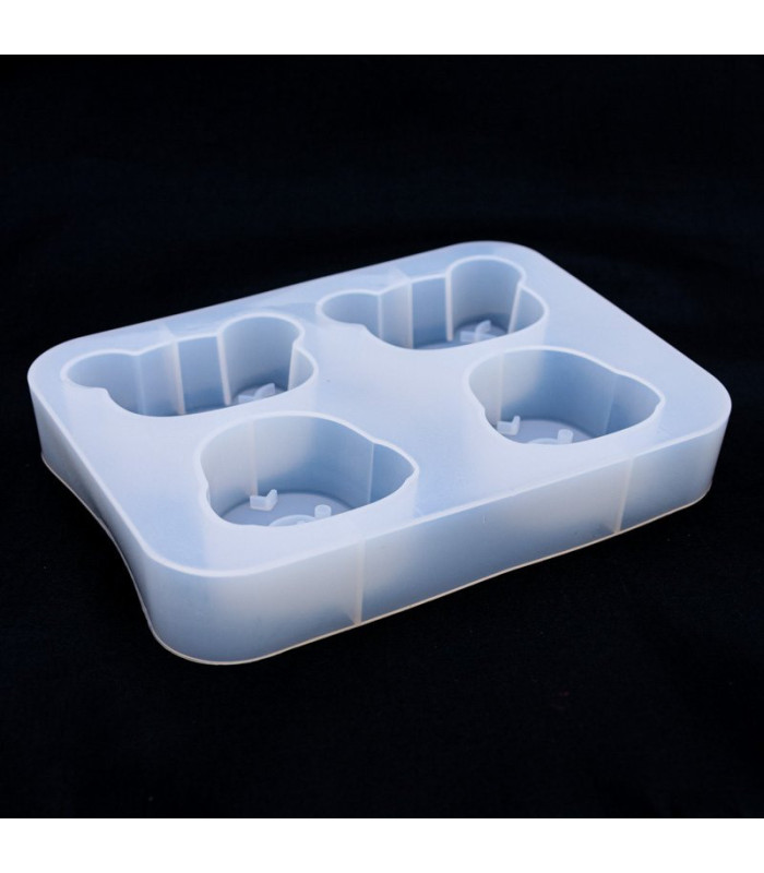 Molde de silicona oso y pollito 16x11.6cm