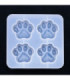 Molde de silicona pata de gato 10x9.5x1cm