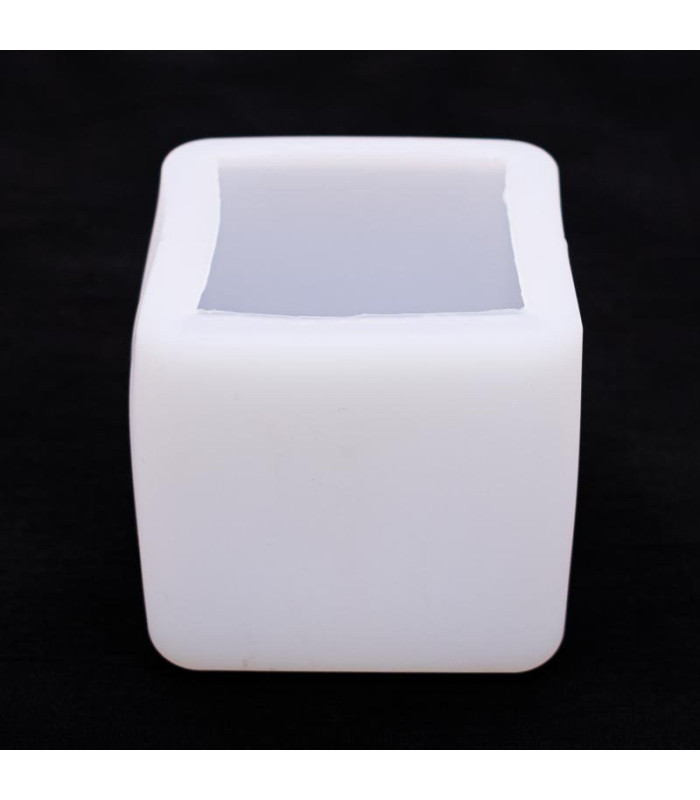Molde de silicona cubo con borde redondeado 63x63m