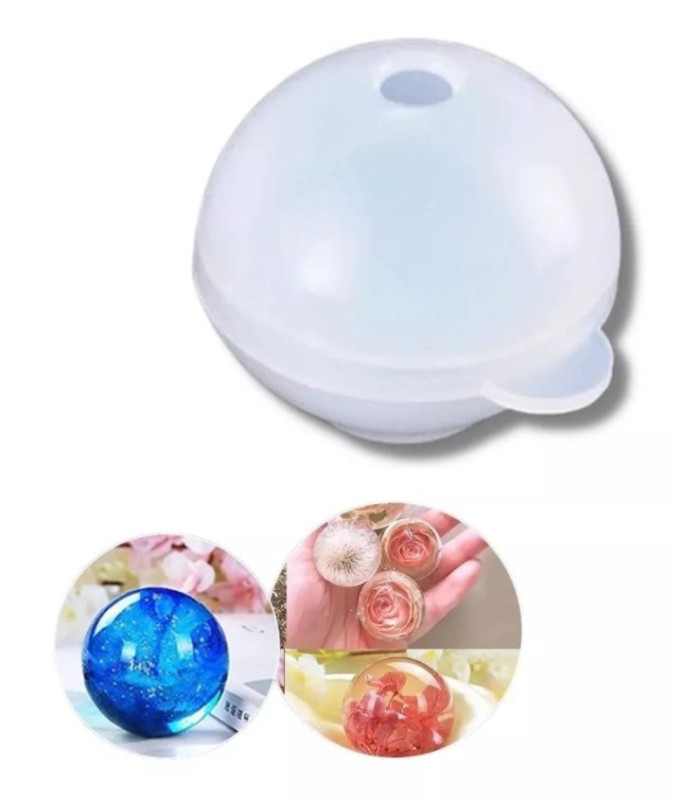 Molde de silicona esfera 30mm 2pc