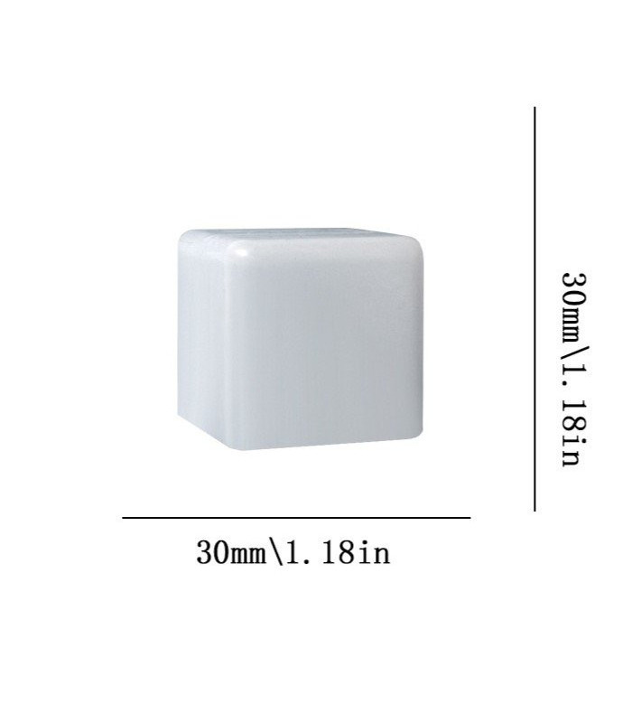 Molde de silicona cubo con borde redondeado 30mm