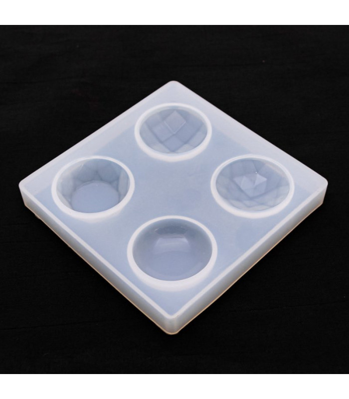 Molde de silicona circular 4 diseños 95x95mm