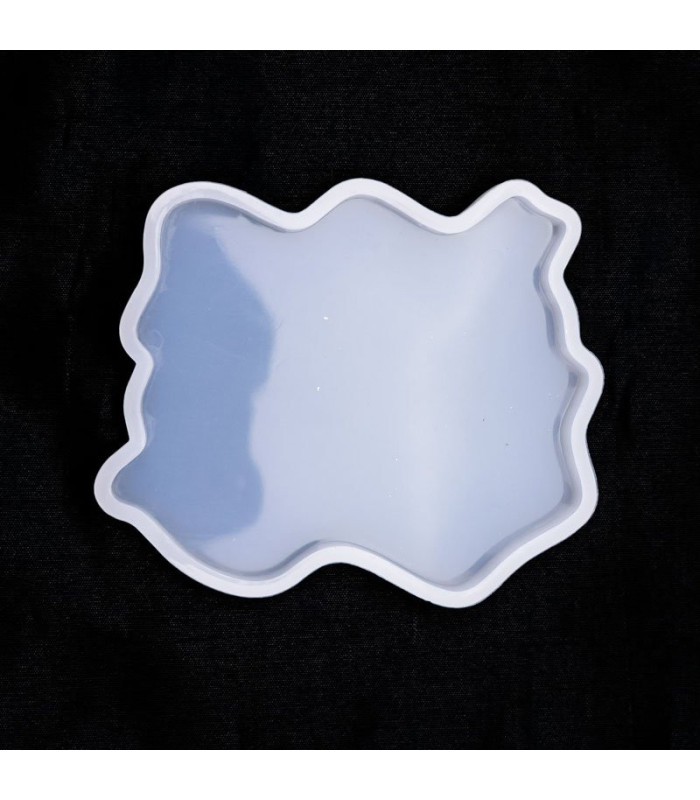 Molde de silicona posavaso irregular 9x7.3cm