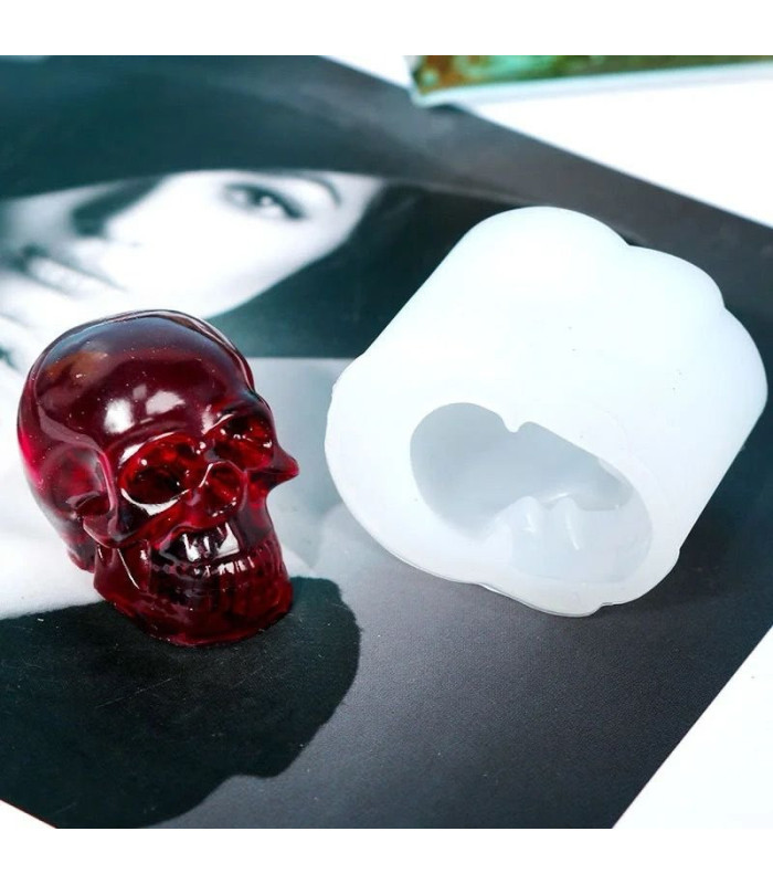Molde de silicona mini calavera 35x25mm