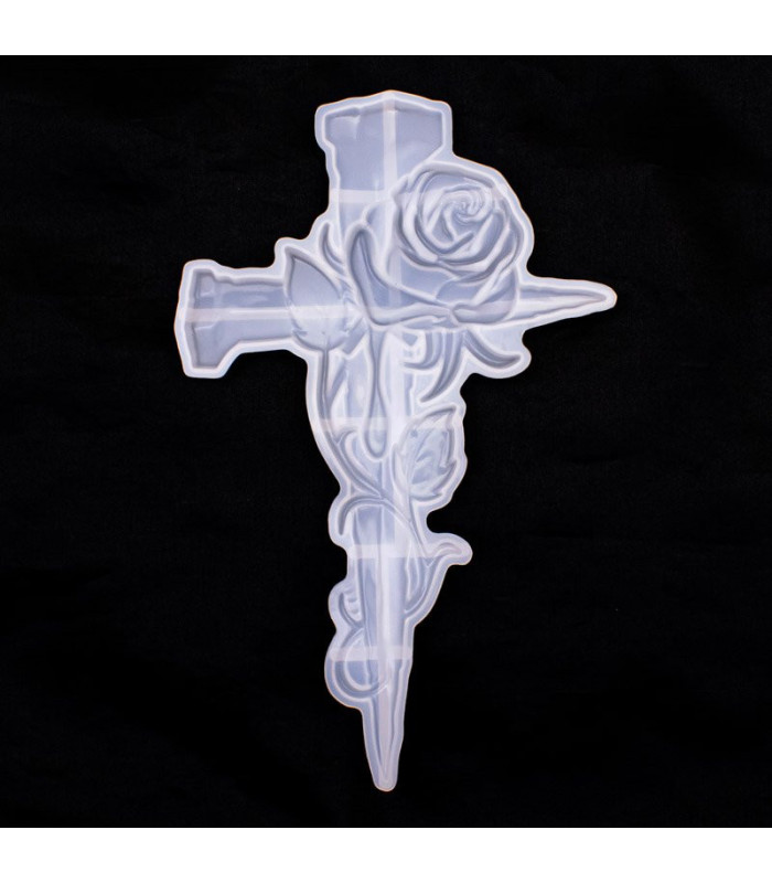 Molde de silicona rosa cruz 25.7x16.4cm