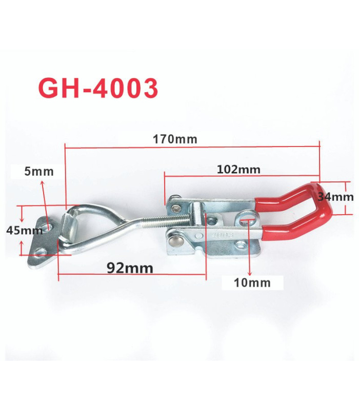 Abrazadera de palanca ajustable 100mm