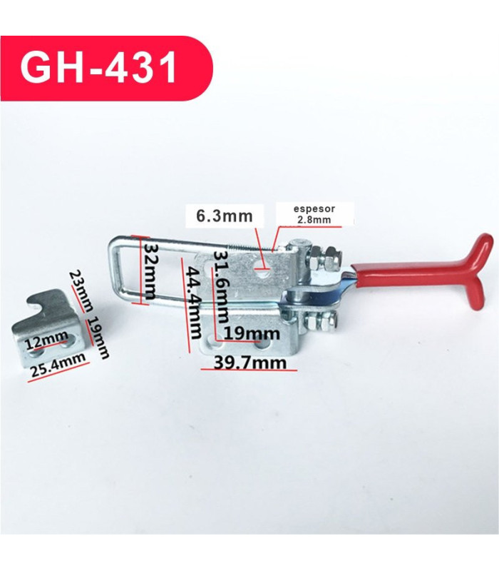 Abrazadera de palanca ajustable 130mm