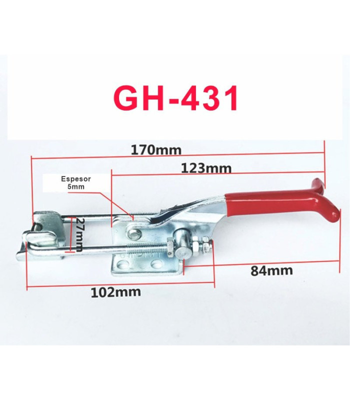 Abrazadera de palanca ajustable 130mm