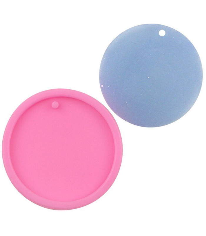 Molde de silicona colgante circular 8x8cm