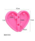 Molde de silicona corazon partido 9.2x7.3cm
