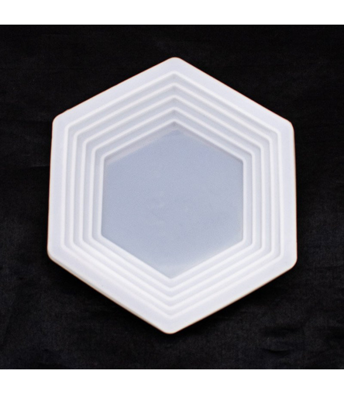 Molde de silicona plato geometrico 160x160mm