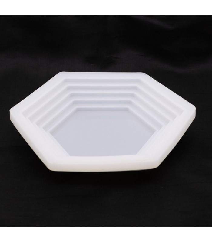 Molde de silicona plato geometrico 160x160mm