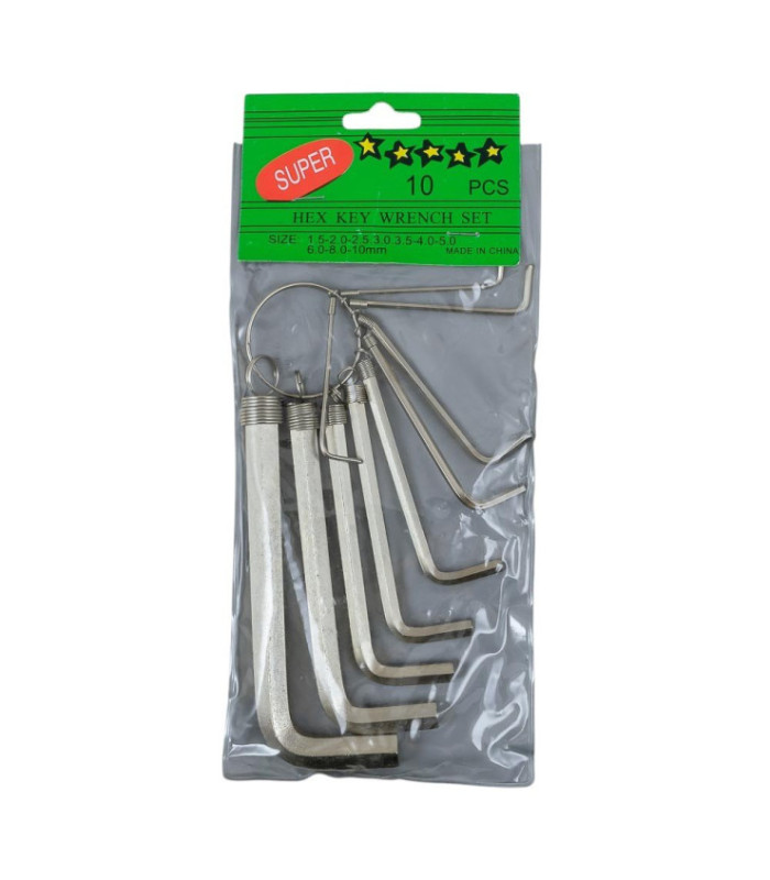 LLAVE ALLEN JUEGO 10PC