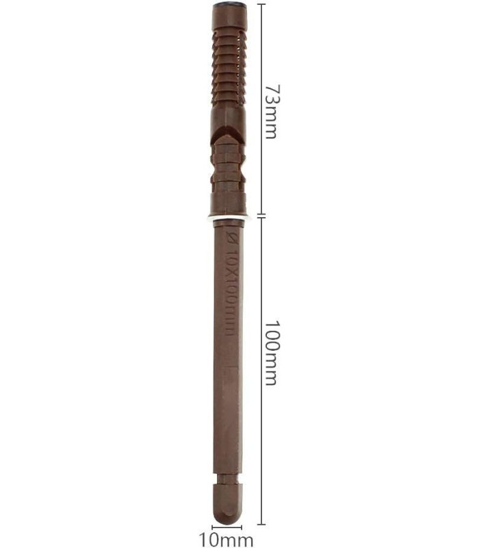 Perno con tarugo 10x100mm para repisa flotante