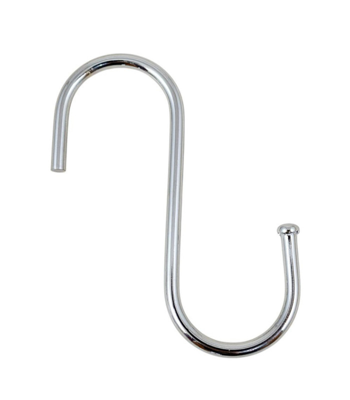 Gancho metalico tipo s 10pc 7cm