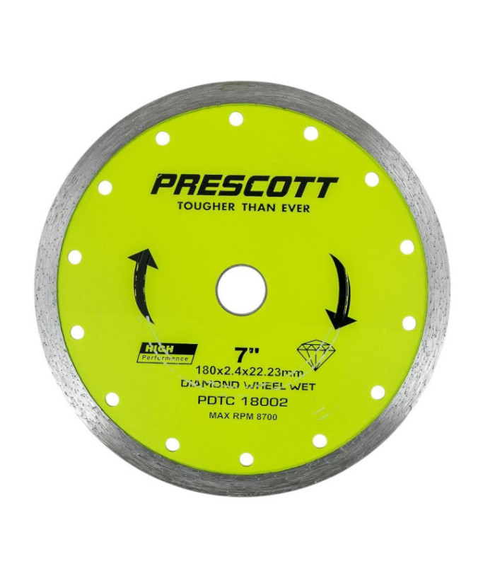 Disco diamantado continuo 180x2.4x22.2mm PRESCOTT