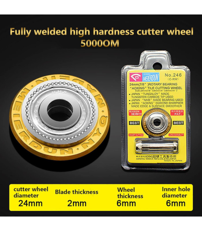 REPUESTO CUCHILLA CORTA PISO EJE 6MM BLISTER