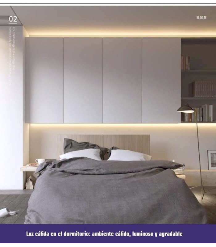 CINTA LED COB 5M CALIDO 3000K 9.5W