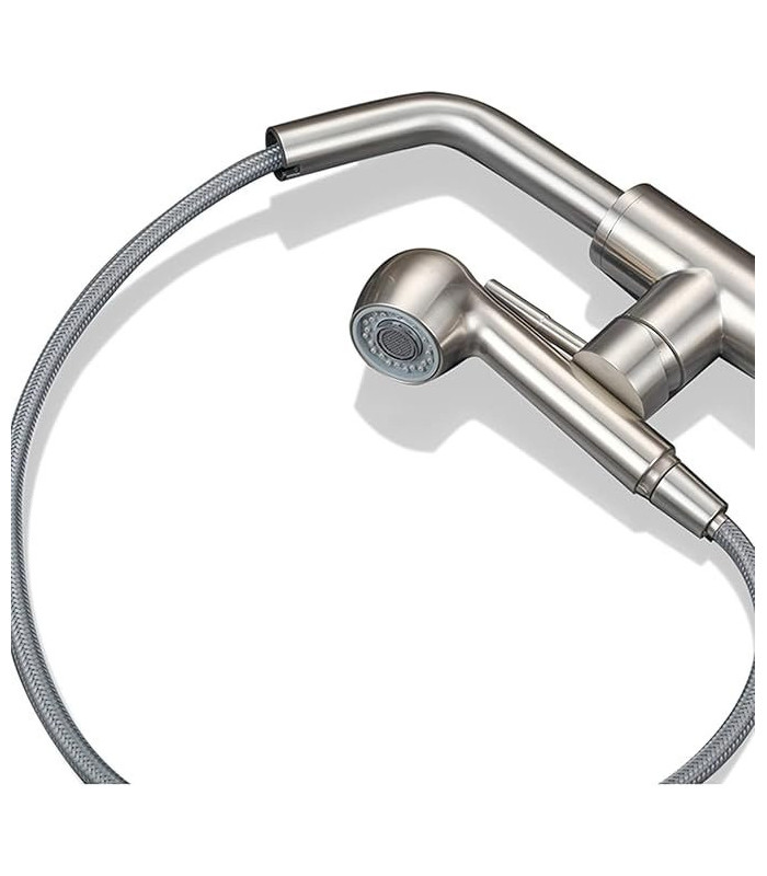 GRIFO COCINA ALTO C/TIRON INOX304