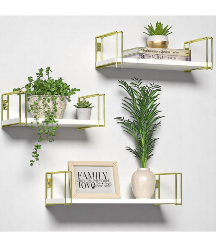 JUEGO DE REPISA BLANCO 3PC