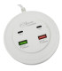 CARGADOR 2USB+2TIPO C 3.4A