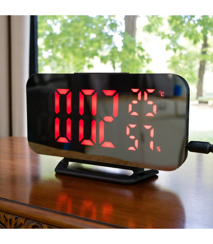 RELOJ ELECTRONICO ESPEJADO DS-3725LW