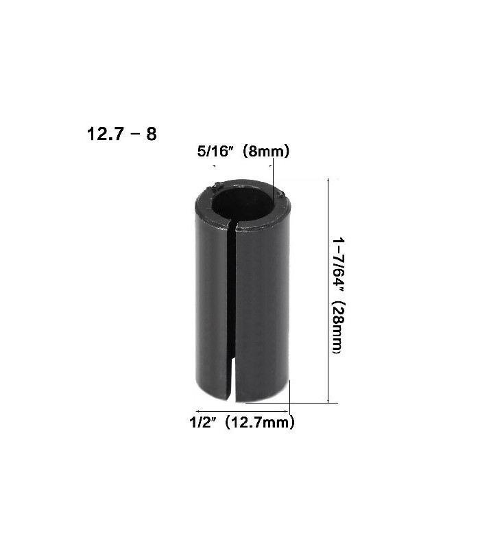 Adaptador eje para fresadora de (1/2) a 8mm