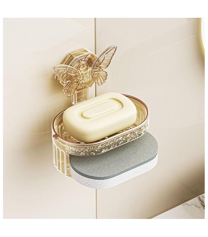PORTA JABON MARIPOSA CON ESPONJA