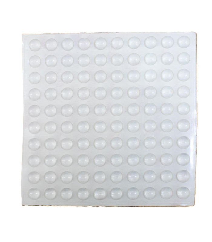 Tope de silicona autoadhesivo 8x3mm 100pc