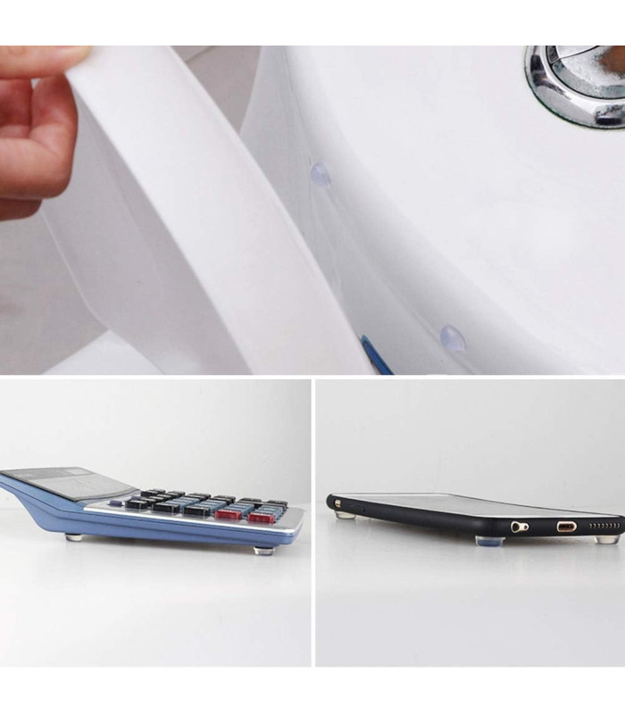 Tope de silicona autoadhesivo 8x3mm 100pc