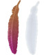 Molde de silicona pluma 16x3.5cm