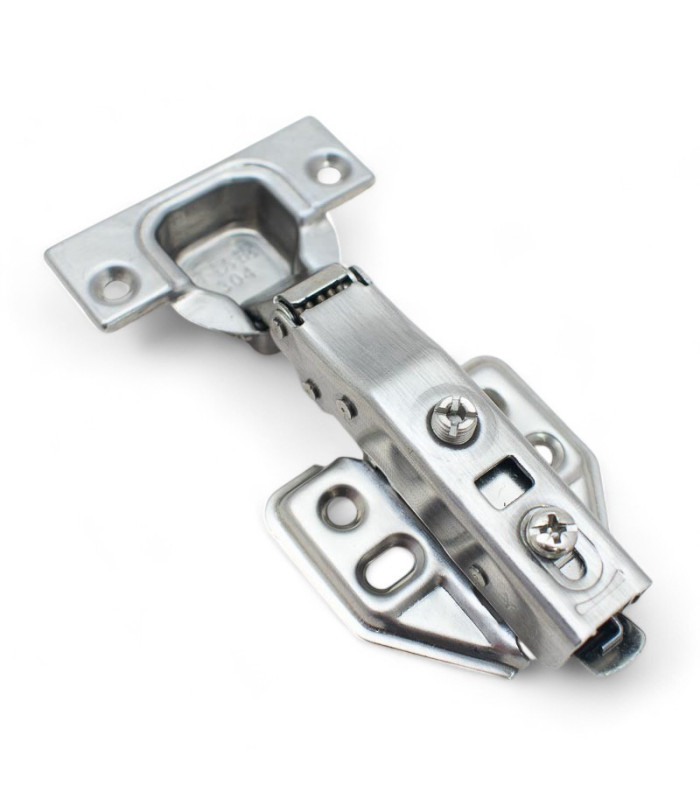 Bisagra golpete 35mm codo 0 acero inox 1pc