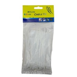 Precinto 2.5x100mm 100pc blanco